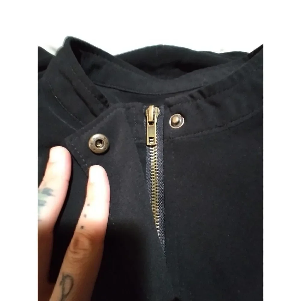 SANCTUARY LIGHTWEIGHT BLACK CARGO VEST MULTI POCKET SIZE S